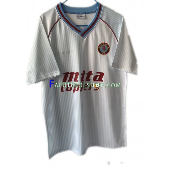 Camisa 2 Aston Villa 1988 Retrô manga curta ,Masculino