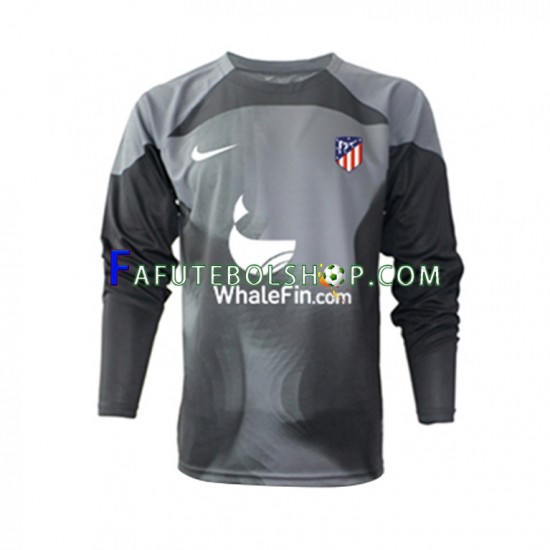 Camisa Goleiro 2 Atlético de Madrid 2022-2023 manga longa ,Masculino