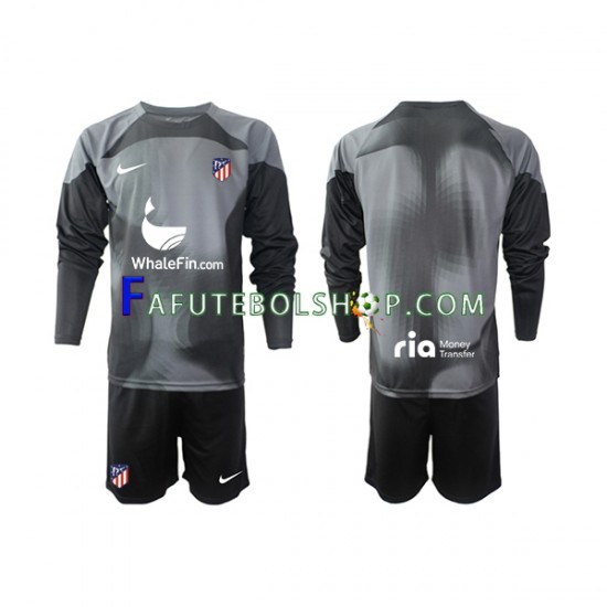 Camisa Goleiro 2 Atlético de Madrid 2022-2023 manga longa ,infantil