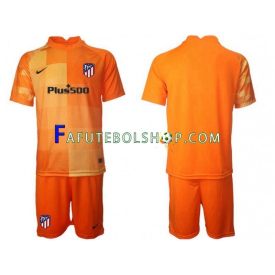 Camisa Goleiro 1 Atlético de Madrid 2021-2022 manga curta ,infantil