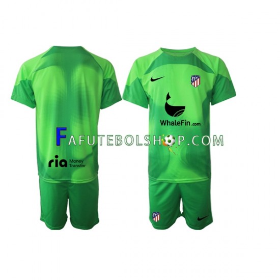 Camisa Goleiro 1 Atlético de Madrid 2022-2023 manga curta ,infantil