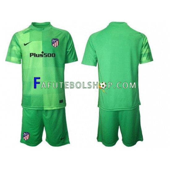 Camisa Goleiro 3 Atlético de Madrid 2021-2022 manga curta ,infantil