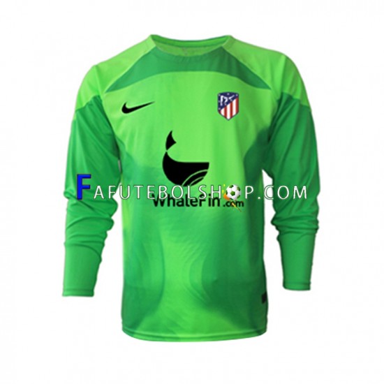 Camisa Goleiro 1 Atlético de Madrid 2022-2023 manga longa ,Masculino