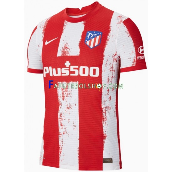 Camisa 1 Atlético de Madrid 2021-2022 manga curta ,Masculino