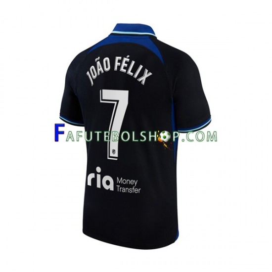 Camisa 2 Atlético de Madrid Joao Felix 7 2022-2023 manga curta ,Masculino