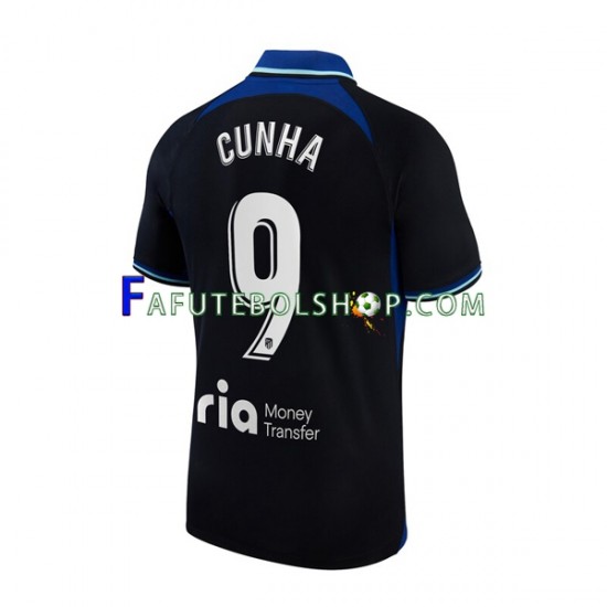 Camisa 2 Atlético de Madrid Matheus Cunha 9 2022-2023 manga curta ,Masculino