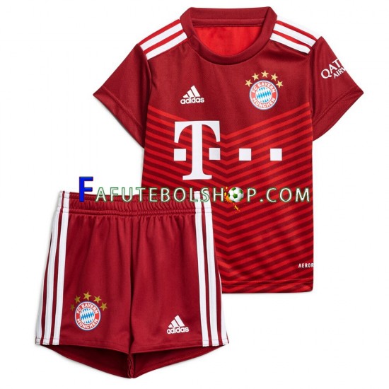 Camisa 1 Bayern de Munique 2021-2022 manga curta ,infantil