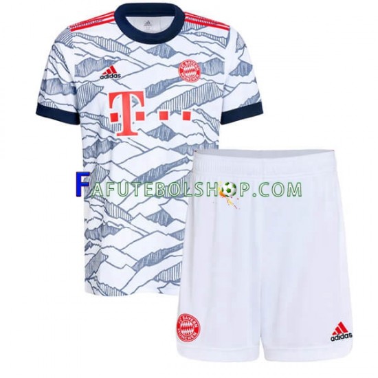 Camisa 3 Bayern de Munique 2021-2022 manga curta ,infantil