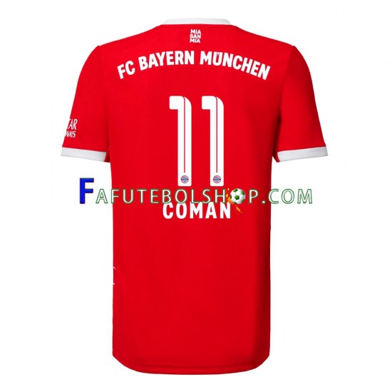 Camisa 1 Bayern de Munique Coman 11 2022-2023 manga curta ,Masculino