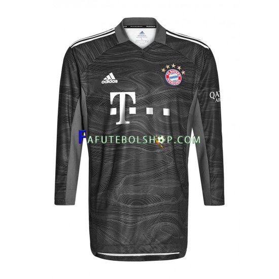 Camisa Goleiro 2 Bayern de Munique 2021-2022 manga longa ,Masculino