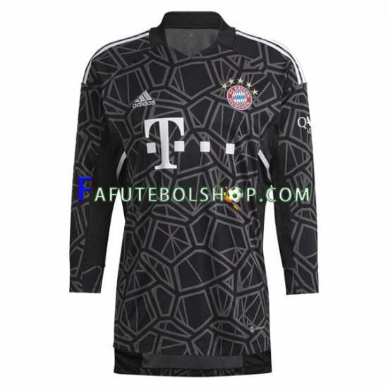 Camisa Goleiro 2 Bayern de Munique 2022-2023 manga longa ,Masculino