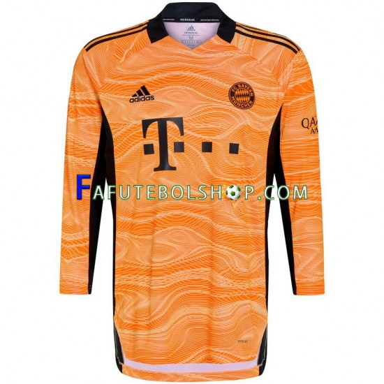 Camisa Goleiro 1 Bayern de Munique 2021-2022 manga longa ,Masculino