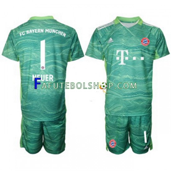 Camisa Goleiro 3 Bayern de Munique Manuel Neuer 1 2021-2022 manga curta ,infantil