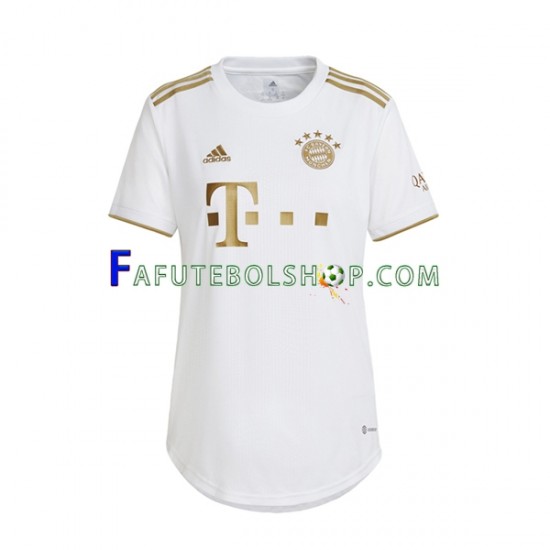 Camisa 2 Bayern de Munique 2022-2023 manga curta ,Feminino