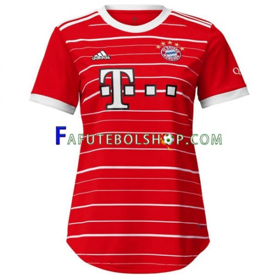 Camisa 1 Bayern de Munique 2022-2023 manga curta ,Feminino