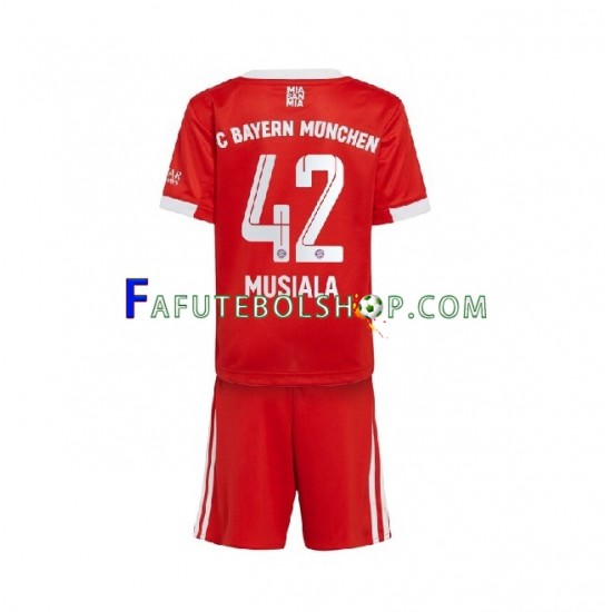 Camisa 1 Bayern de Munique Musiala 42 2022-2023 manga curta ,infantil