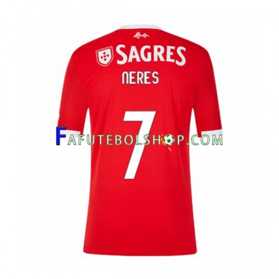 Camisa 1 Benfica David Neres 7 2022-2023 manga curta ,Masculino