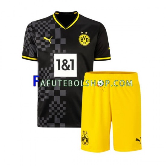 Camisa 2 Borussia Dortmund 2022-2023 manga curta ,infantil