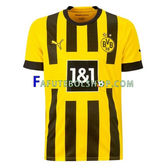 Camisa 1 Borussia Dortmund 2022-2023 manga curta ,Masculino