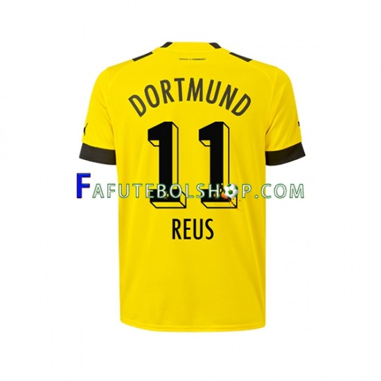 Camisa 1 Borussia Dortmund Marco Reus 11 2022-2023 manga curta ,Masculino