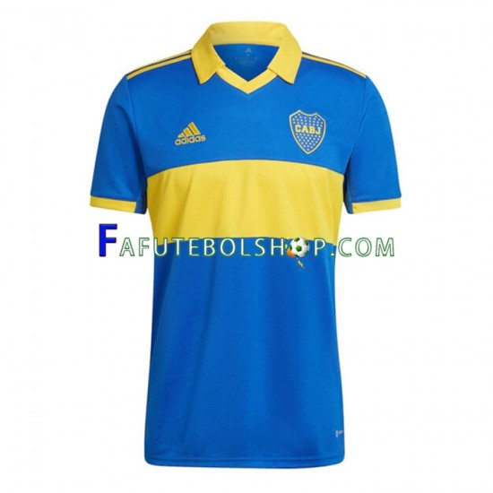 Camisa 1 CA Boca Juniors 2022-2023 manga curta ,Masculino