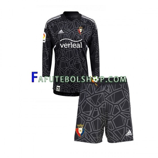 Camisa Goleiro 1 CA Osasuna 2022-2023 manga longa ,infantil