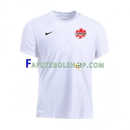 Camisa 2 Canadá Copa Do Mundo 2022 manga curta ,Masculino