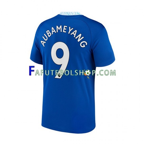 Camisa 1 Chelsea Aubameyang 9 2022-2023 manga curta ,Masculino