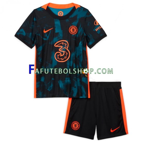 Camisa 3 Chelsea 2021-2022 manga curta ,infantil