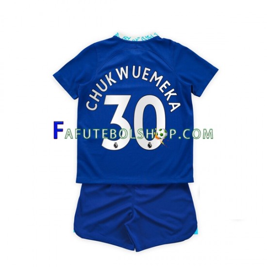 Camisa 1 Chelsea Chukwuemeka 30 2022-2023 manga curta ,infantil