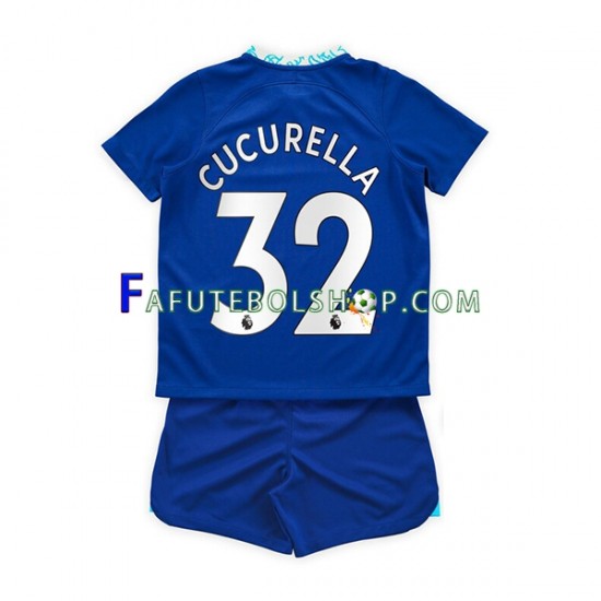 Camisa 1 Chelsea Cucurella 32 2022-2023 manga curta ,infantil