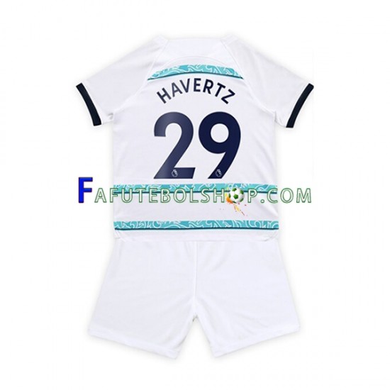 Camisa 2 Chelsea Havertz 29 2022-2023 manga curta ,infantil