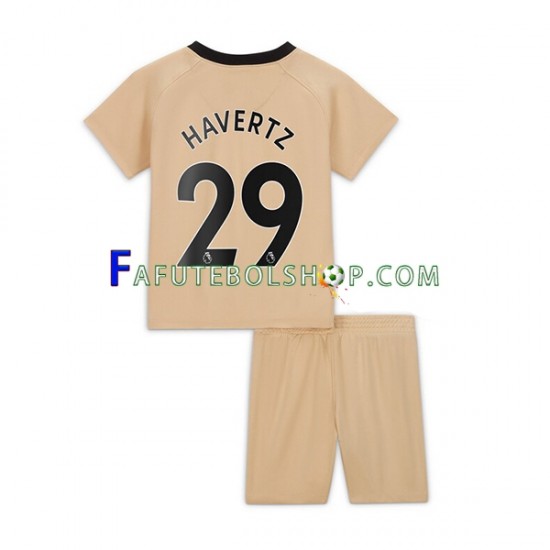 Camisa 3 Chelsea Havertz 29 2022-2023 manga curta ,infantil