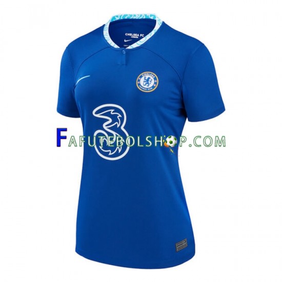 Camisa 1 Chelsea 2022-2023 manga curta ,Feminino