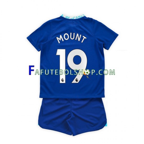 Camisa 1 Chelsea Mason Mount 19 2022-2023 manga curta ,infantil