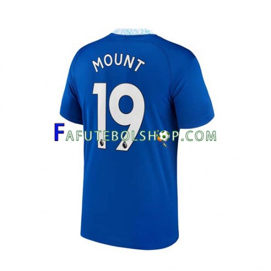 Camisa 1 Chelsea Mason Mount 19 2022-2023 manga curta ,Masculino