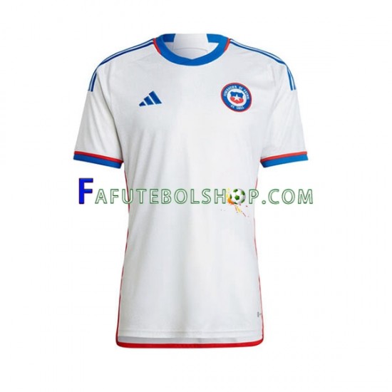 Camisa 2 Chile 2022 manga curta ,Masculino