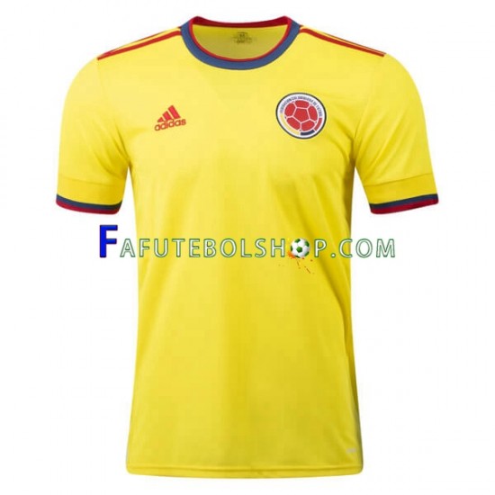 Camisa 1 Colômbia 2020-2021 manga curta ,Masculino