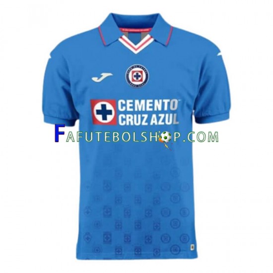 Camisa 1 Cruz Azul 2022-2023 manga curta ,Masculino