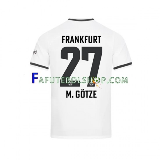 Camisa 1 Eintracht Frankfurt Mario Gotze 2022-2023 manga curta ,Masculino