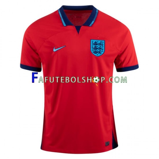 Camisa 2 Inglaterra Copa Do Mundo 2022 manga curta ,Masculino