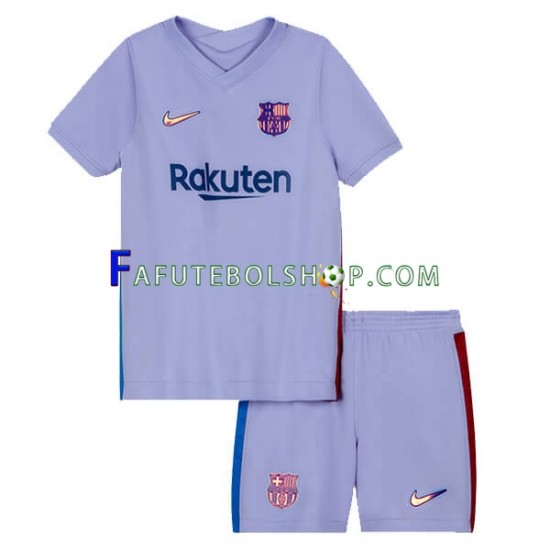 Camisa 2 FC Barcelona 2021-2022 manga curta ,infantil