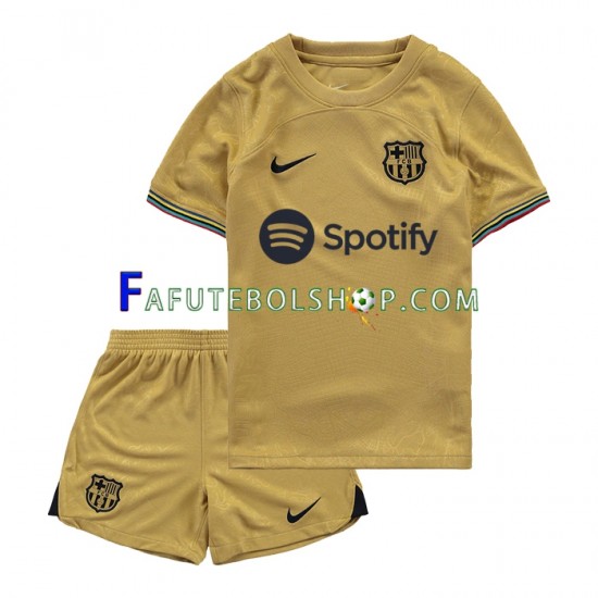 Camisa 2 FC Barcelona 2022-2023 manga curta ,infantil