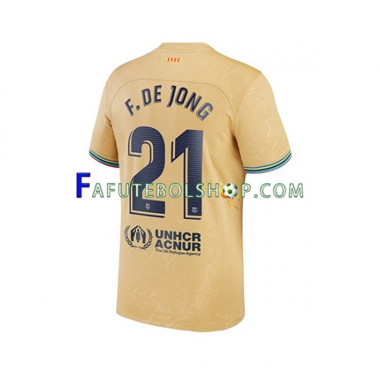 Camisa 2 FC Barcelona Frenkie de Jong 21 2022-2023 manga curta ,Masculino