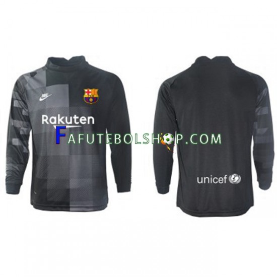 Camisa Goleiro 2 FC Barcelona 2021-2022 manga longa ,Masculino