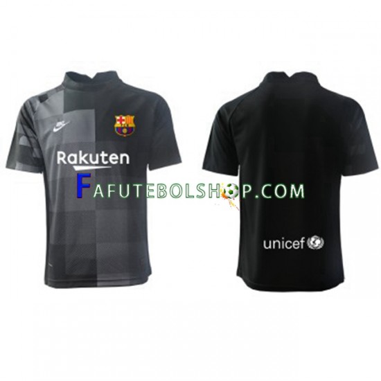 Camisa Goleiro 2 FC Barcelona 2021-2022 manga curta ,Masculino