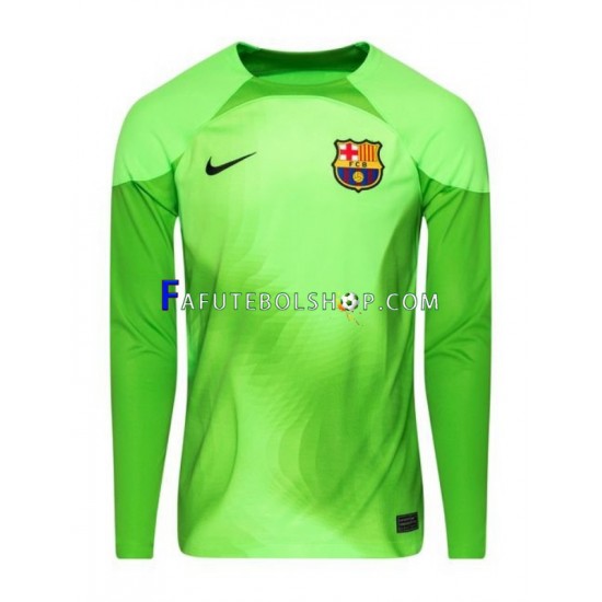 Camisa Goleiro 1 FC Barcelona 2022-2023 manga longa ,Masculino