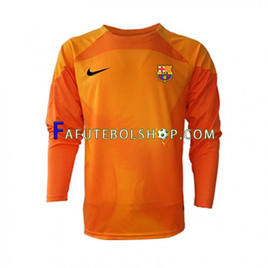 Camisa Goleiro 3 FC Barcelona 2022-2023 manga longa ,Masculino