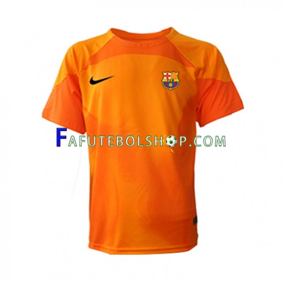 Camisa Goleiro 3 FC Barcelona 2022-2023 manga curta ,Masculino