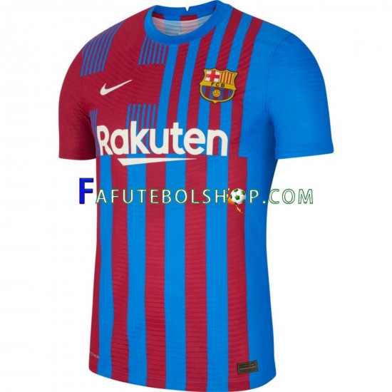 Camisa 1 FC Barcelona 2021-2022 manga curta ,Masculino